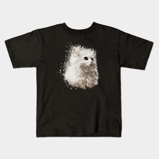 Persian cat Kids T-Shirt by Ginstore